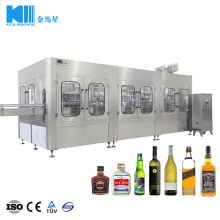 Automatic 3 in 1 Glass Bottle Wine Filling Machine